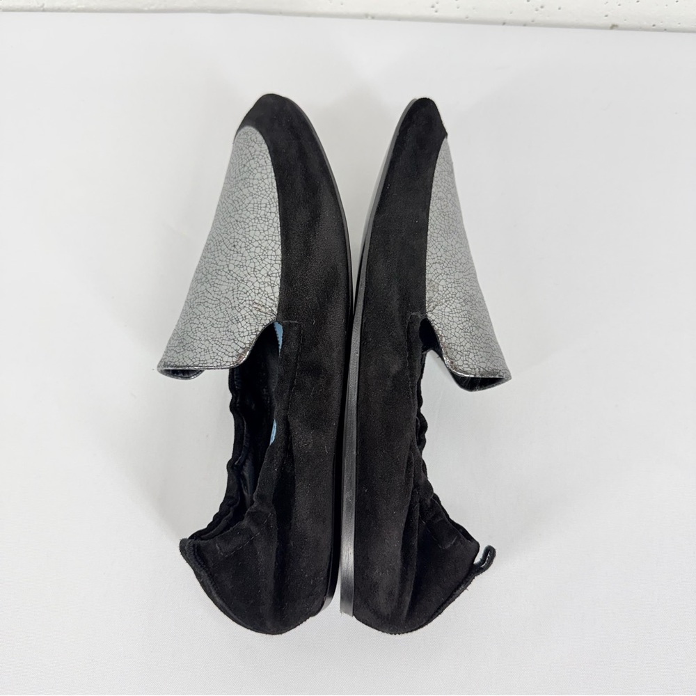 Lanvin Women’s size 38.5 Black Suede Gunmetal Loafers - Picture 9 of 12